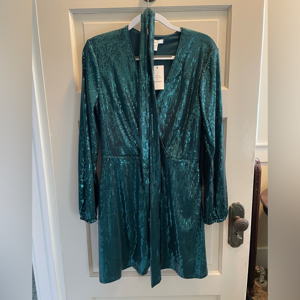 Cara Santana Nine West Emerald Green Dress